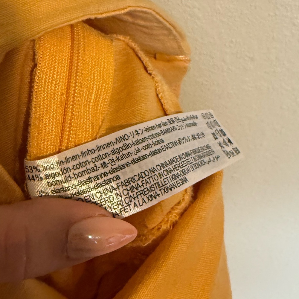 Zara Yellow Midi Skirt - Picture 8 of 8